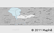 Gray Panoramic Map of Rongu