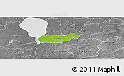 Physical Panoramic Map of Rongu, desaturated