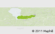 Physical Panoramic Map of Rongu, lighten
