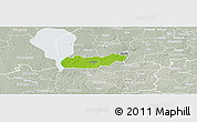 Physical Panoramic Map of Rongu, lighten, semi-desaturated