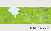 Physical Panoramic Map of Rongu