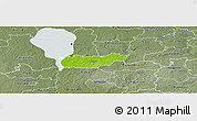 Physical Panoramic Map of Rongu, semi-desaturated