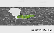 Satellite Panoramic Map of Rongu, desaturated