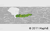 Satellite Panoramic Map of Rongu, lighten, desaturated