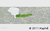 Satellite Panoramic Map of Rongu, lighten, semi-desaturated