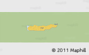 Savanna Style Panoramic Map of Rongu, single color outside