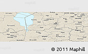 Shaded Relief Panoramic Map of Rongu