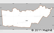 Gray Simple Map of Rongu, cropped outside