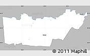 Gray Simple Map of Rongu, single color outside