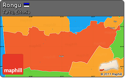 Political Simple Map of Rongu