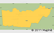 Savanna Style Simple Map of Rongu, single color outside