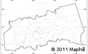 Blank Simple Map of Tartu, cropped outside, no labels
