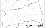 Blank Simple Map of Tartu, no labels