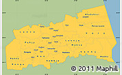 Savanna Style Simple Map of Tartu, single color outside