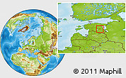 Physical Location Map of Tähtvere, within the entire country