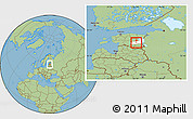 Savanna Style Location Map of Tartu Linn, highlighted parent region