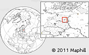 Blank Location Map of Ülenurme, highlighted parent region