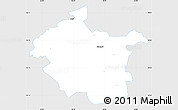 Silver Style Simple Map of Ülenurme, single color outside