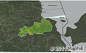 Satellite 3D Map of Vonnu, darken, semi-desaturated