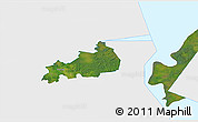 Satellite 3D Map of Vonnu, single color outside