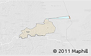 Shaded Relief 3D Map of Vonnu, lighten, desaturated
