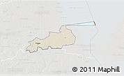 Shaded Relief 3D Map of Vonnu, lighten, semi-desaturated