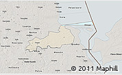 Shaded Relief 3D Map of Vonnu, semi-desaturated