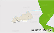 Shaded Relief 3D Map of Vonnu, single color outside