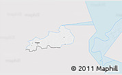 Silver Style 3D Map of Vonnu, single color outside