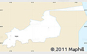 Classic Style Simple Map of Vonnu, single color outside