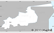 Gray Simple Map of Vonnu, single color outside