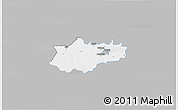 Gray 3D Map of Helme, single color outside