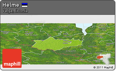 Physical Panoramic Map of Helme, satellite outside