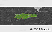 Satellite Panoramic Map of Helme, darken, desaturated