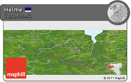 Satellite Panoramic Map of Helme