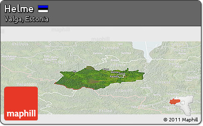 Satellite Panoramic Map of Helme, lighten