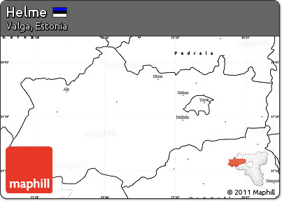 Blank Simple Map of Helme