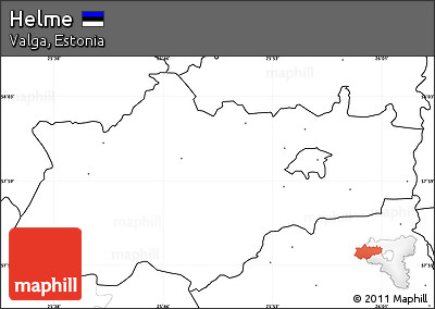 Blank Simple Map of Helme, no labels