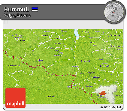 Physical 3D Map of Hummuli