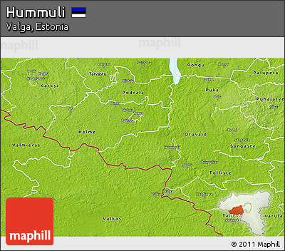 Physical 3D Map of Hummuli