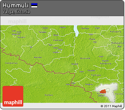 Physical 3D Map of Hummuli