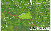 Physical 3D Map of Hummuli, satellite outside
