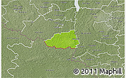 Physical 3D Map of Hummuli, semi-desaturated