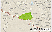 Physical 3D Map of Hummuli, shaded relief outside