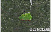 Satellite 3D Map of Hummuli, darken, semi-desaturated