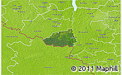 Satellite 3D Map of Hummuli, physical outside
