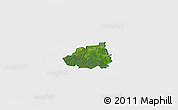 Satellite 3D Map of Hummuli, single color outside