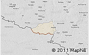 Shaded Relief 3D Map of Hummuli, desaturated