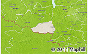 Shaded Relief 3D Map of Hummuli, physical outside