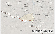 Shaded Relief 3D Map of Hummuli, semi-desaturated